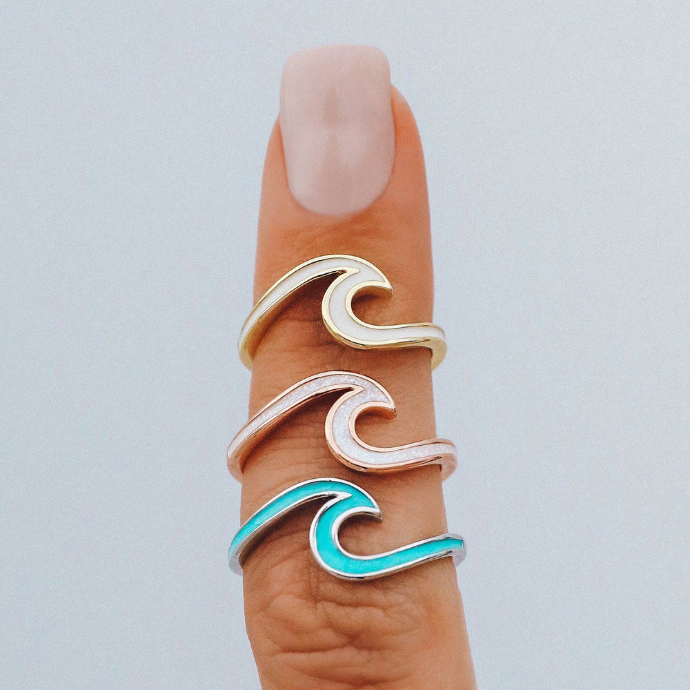 Enamel Wave Ring 10