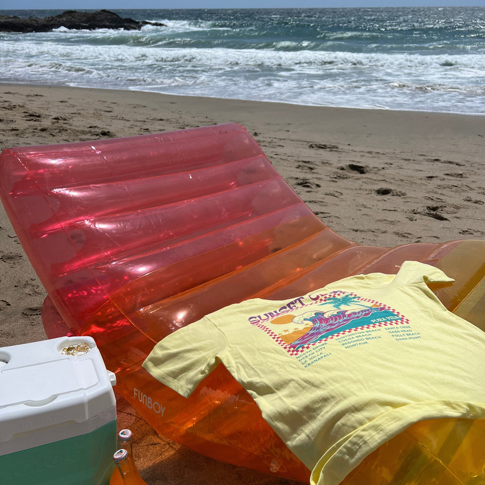 Clear Orange Beach Tote - FUNBOY