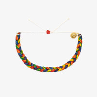 Rainbow Wide Braid Bracelet Gallery Thumbnail