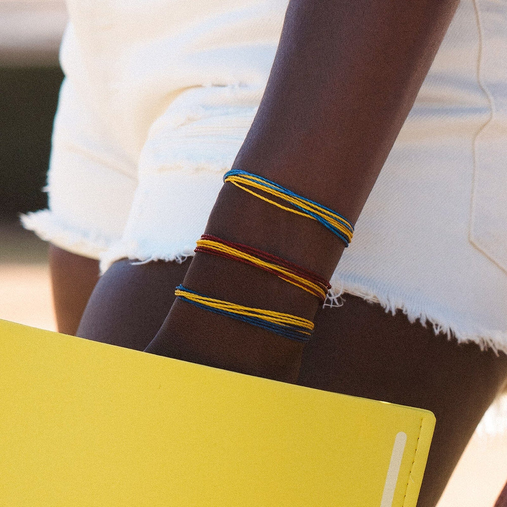 Maroon & Yellow Bracelet 5