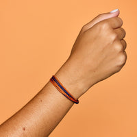 Navy & Orange Bracelet Gallery Thumbnail