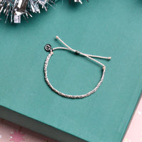 Snowfall Mini Braided Bracelet Gallery Thumbnail