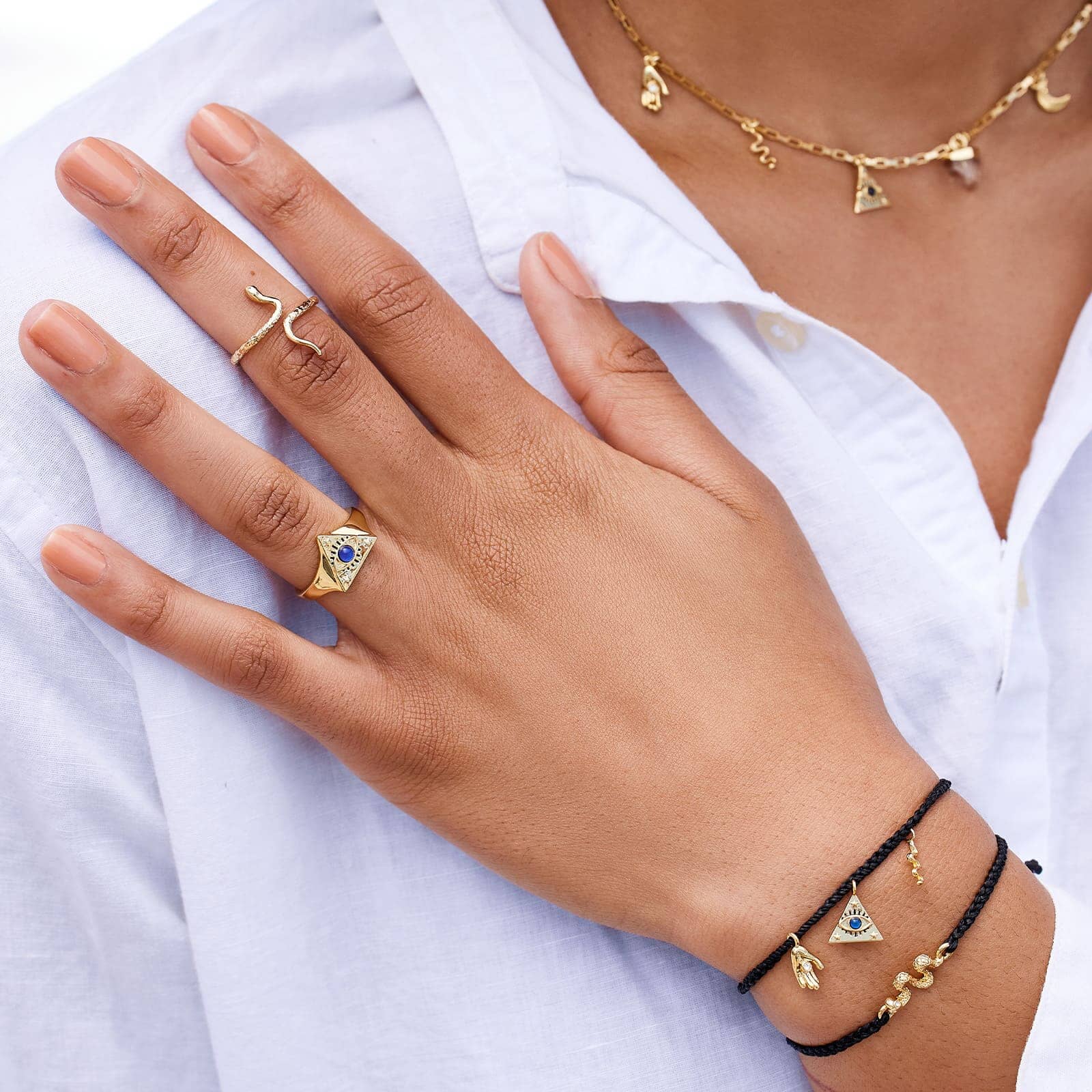 Pura vida hot sale triangle ring