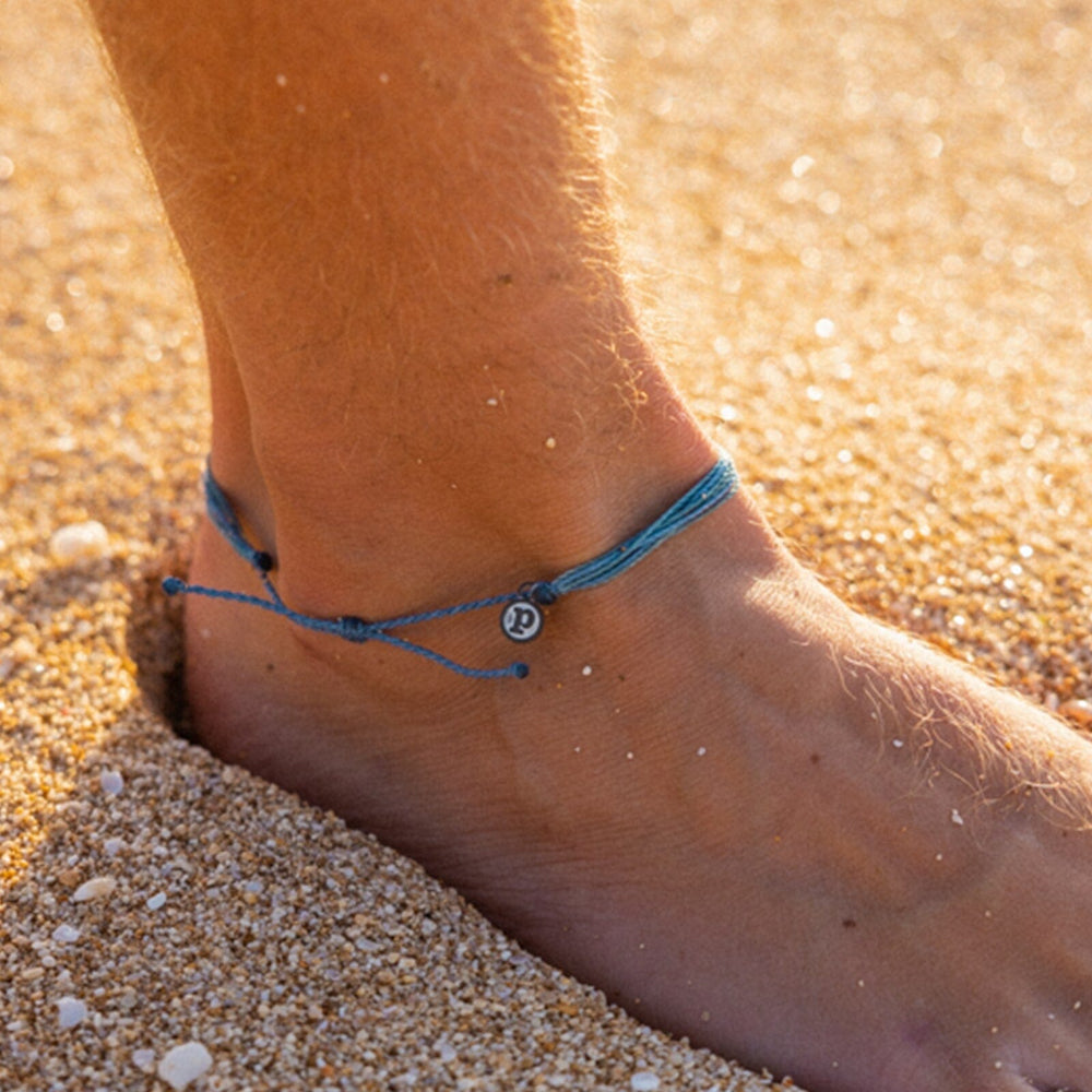 Personalized Blue Ankle Bracelet