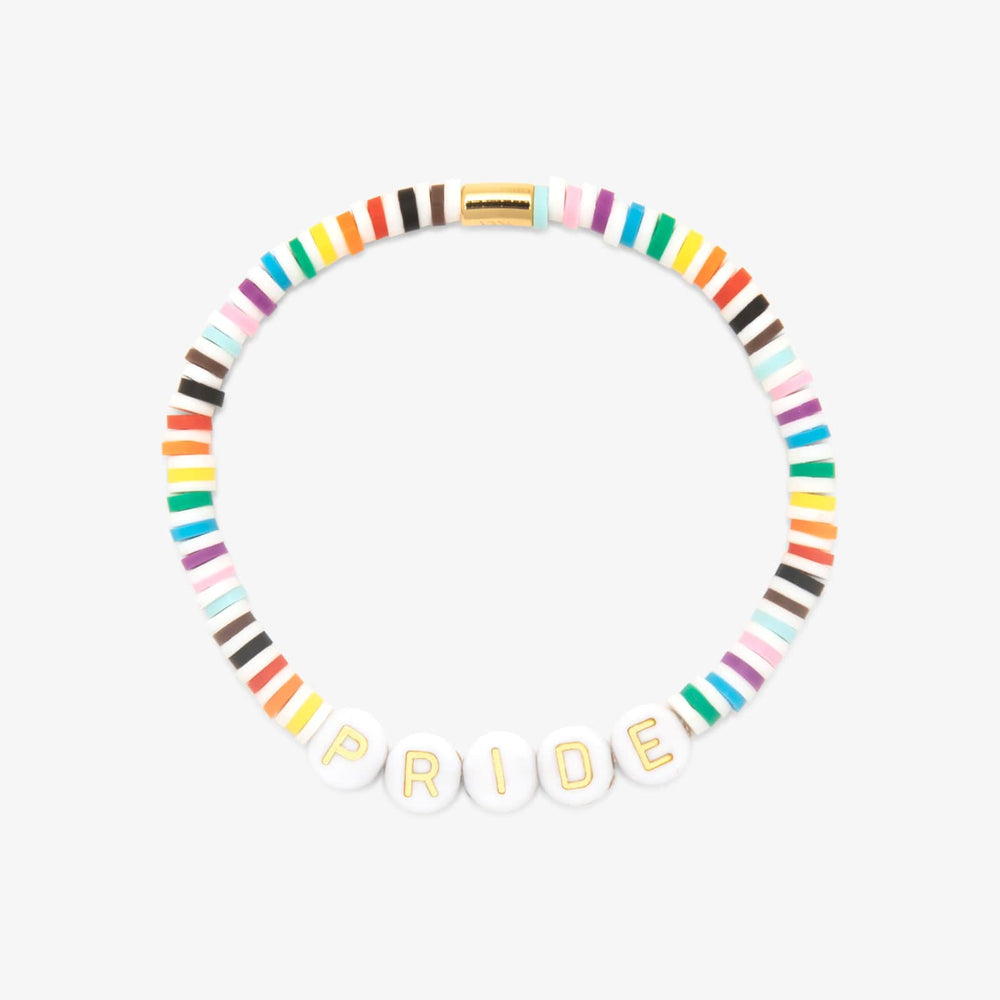 Pride Letter Bead Stretch Bracelet 1