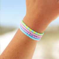 Violet Sunrise Seascape Stretch Bracelet Gallery Thumbnail