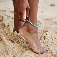 Blue Wave Seascape Stretch Anklet Gallery Thumbnail