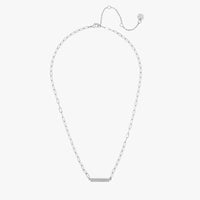 Engravable Paperclip Chain Bar Necklace Gallery Thumbnail