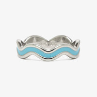 Surfrider Enamel Wiggle Ring