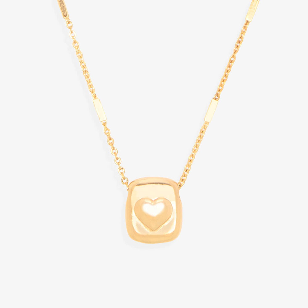 Puffy Heart Pendant Necklace 1