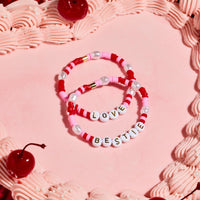 Love, Bestie Bead Stretch Bracelet Gallery Thumbnail