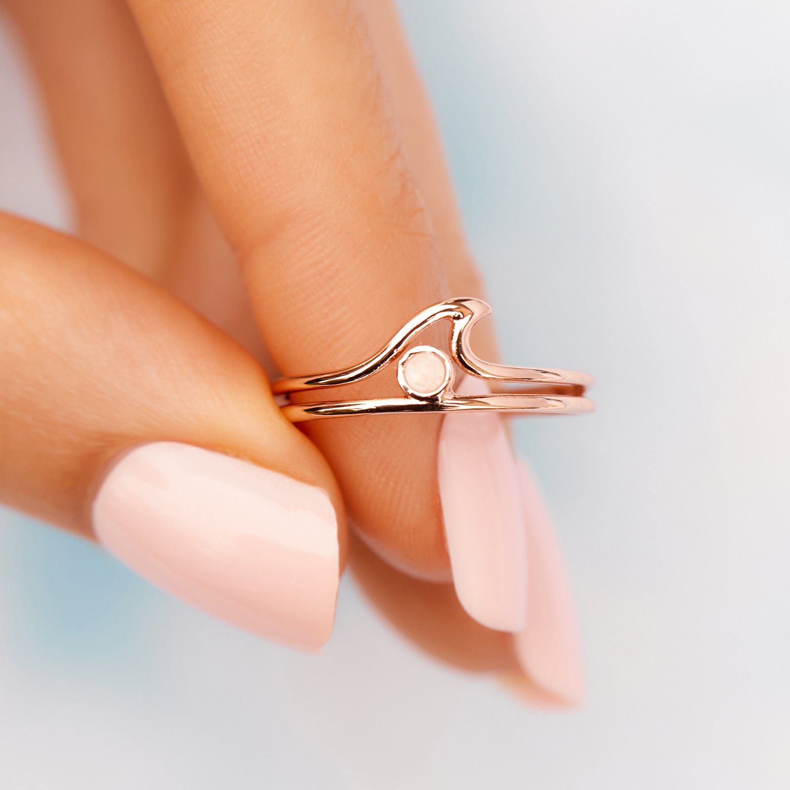 Pura vida rose gold clearance wave ring