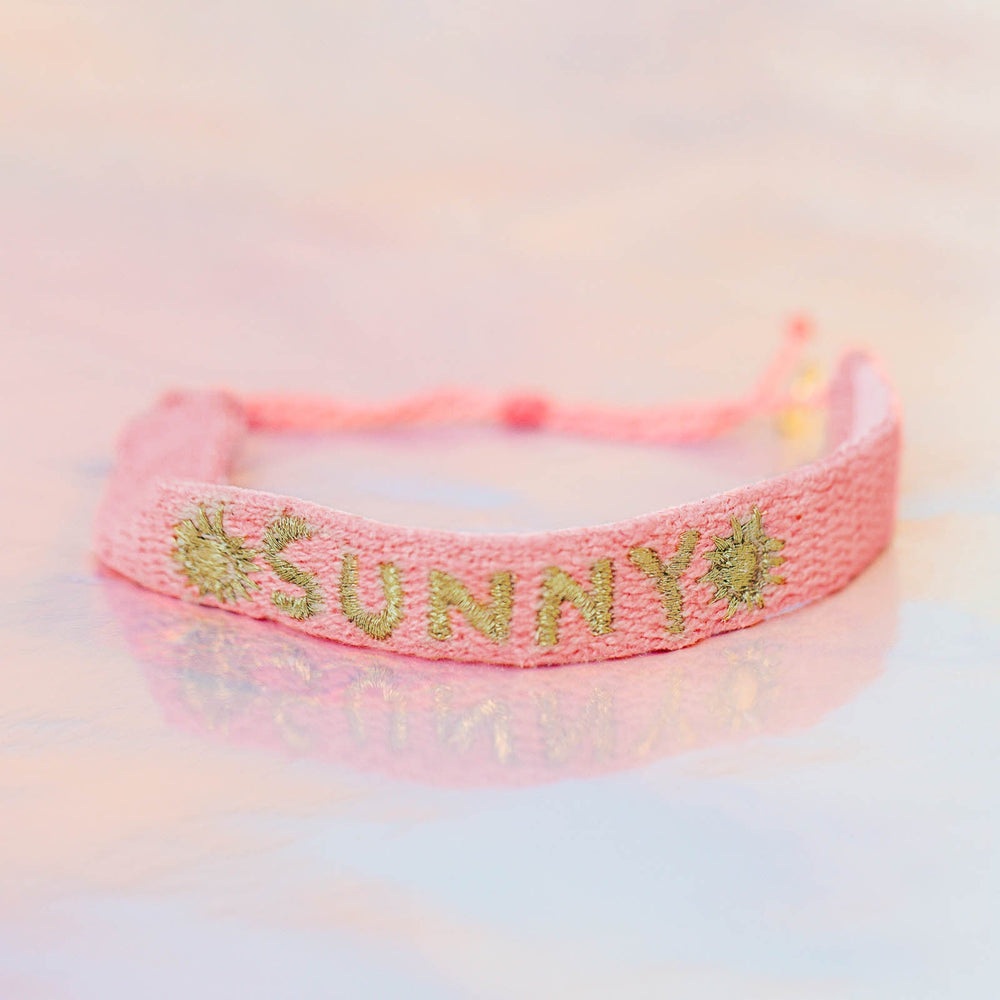 Sunshine Beaded Word Bracelet