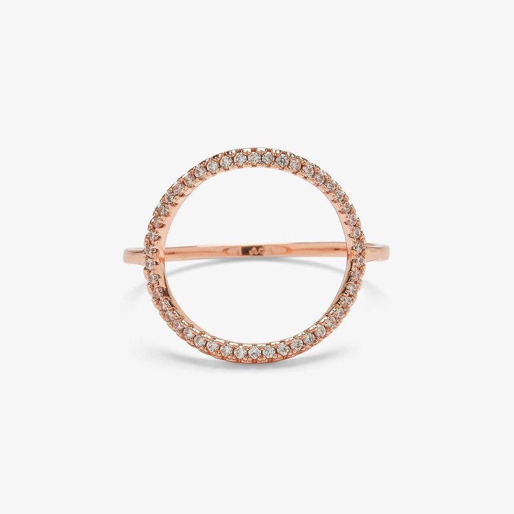 Crescent Moon Ring | Rose Gold Metal | Cute Friendship, Best Friend & Couple Promise Rings for Girls, Women, or Girlfriend | Puravida