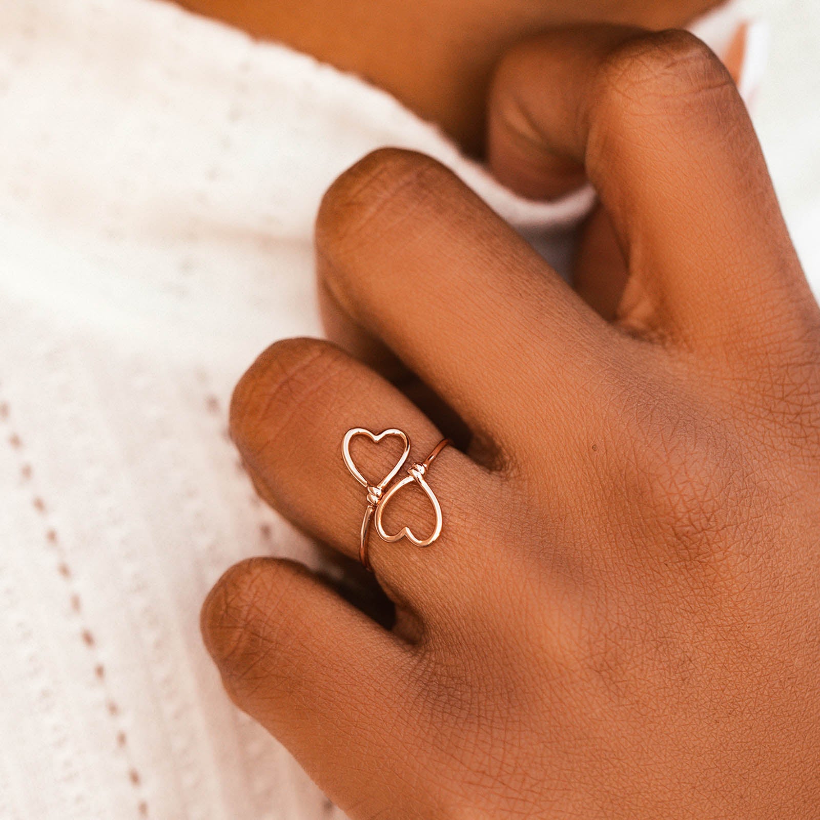 Wire heart ring sale