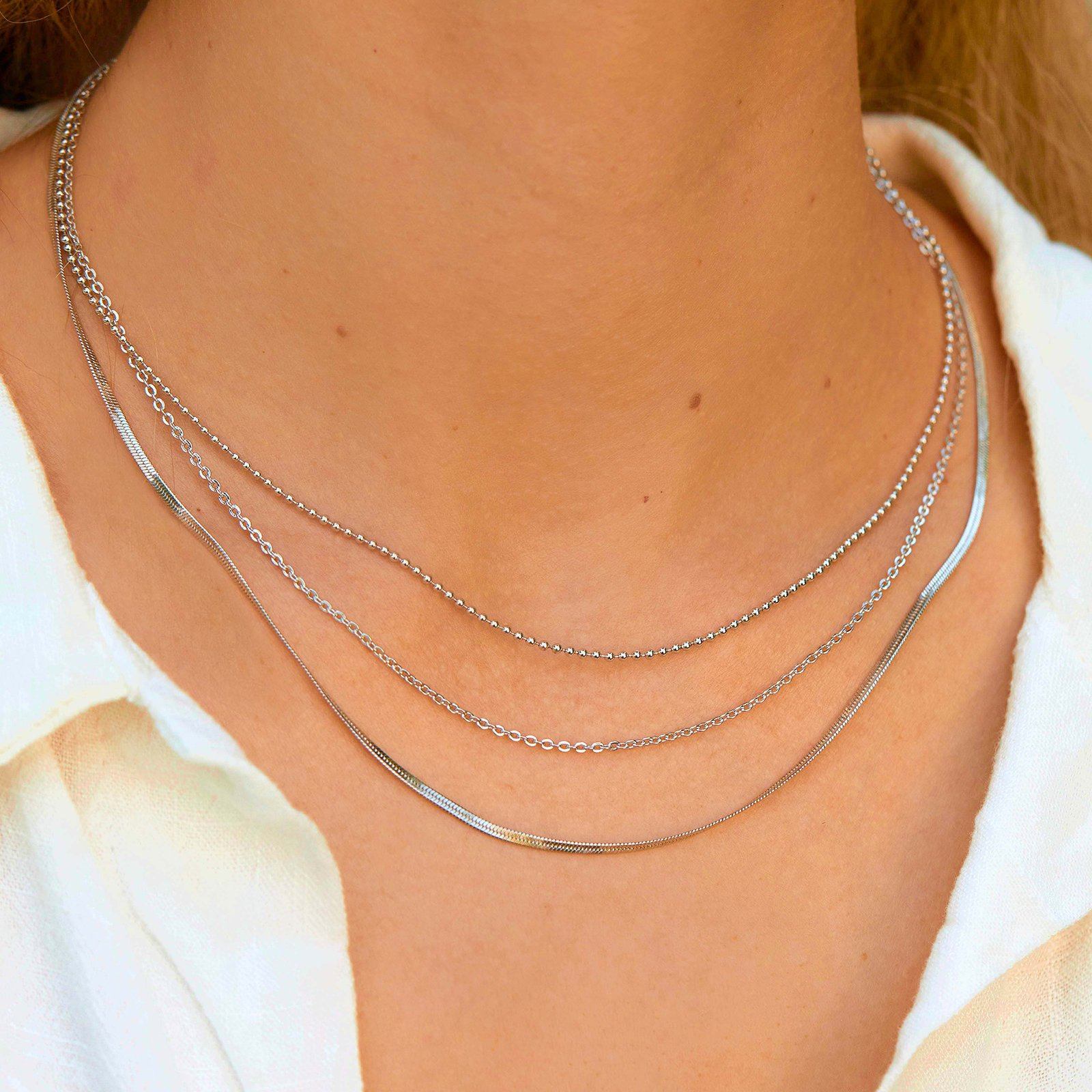 Chunky Choker Necklace Silver Cuban Link Chain Necklaces Thick Necklace  Chain Punk Jewelry Adjustable For Women And Girls (silver Chain) | Fruugo NO