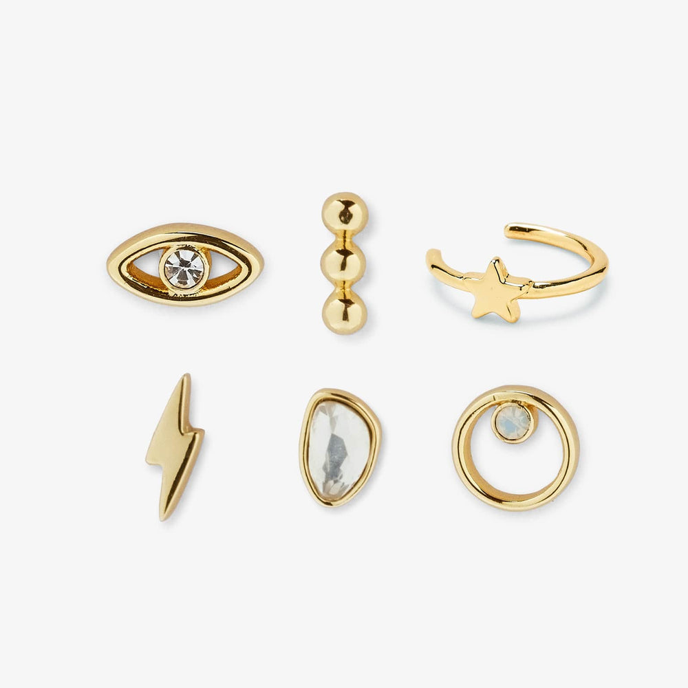 Earring Post w/ 4MM Ball & Closed Ring, Gold-Plated (36 Piec