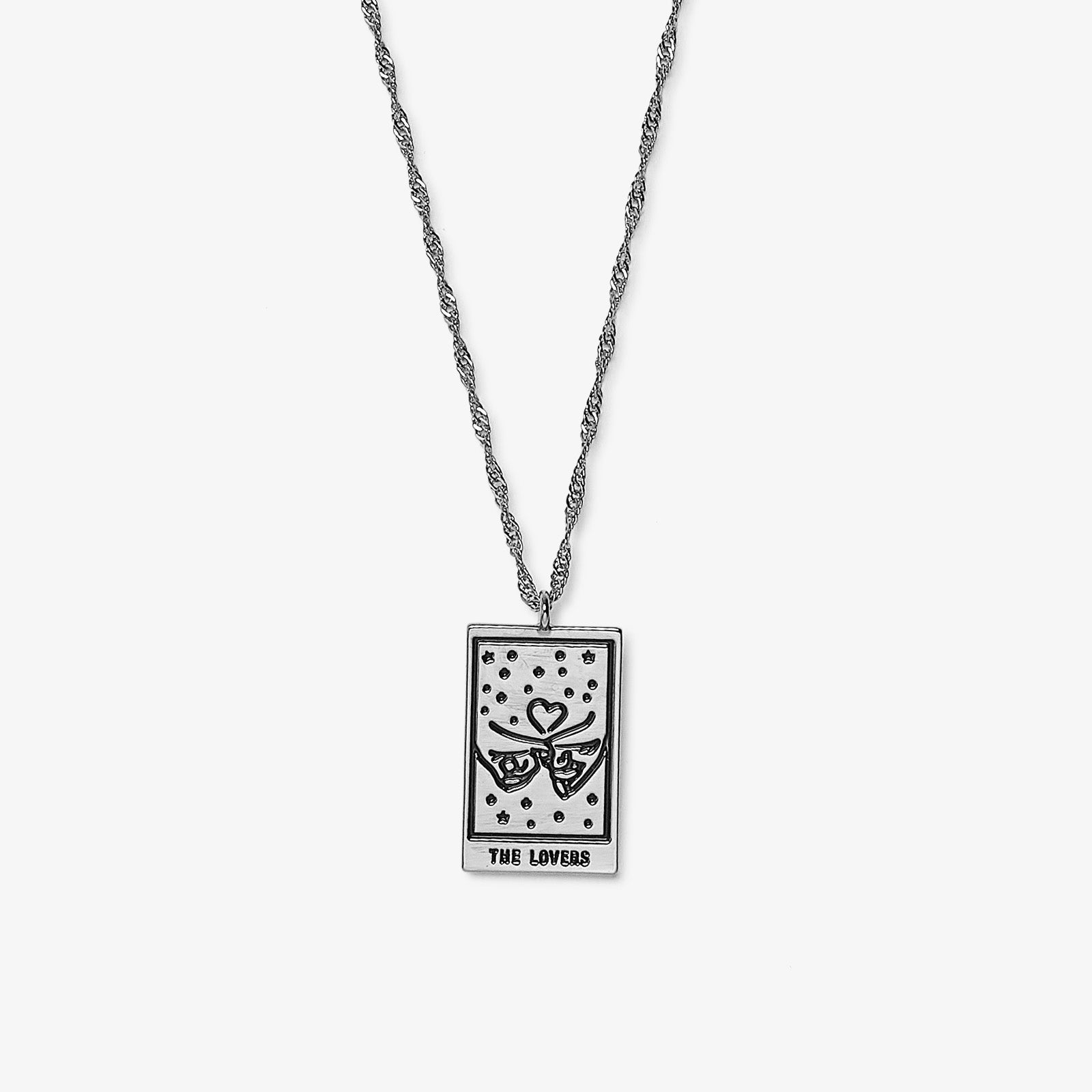 Gucci, Logo-Engraved Silver Pendant Necklace, Men, Silver