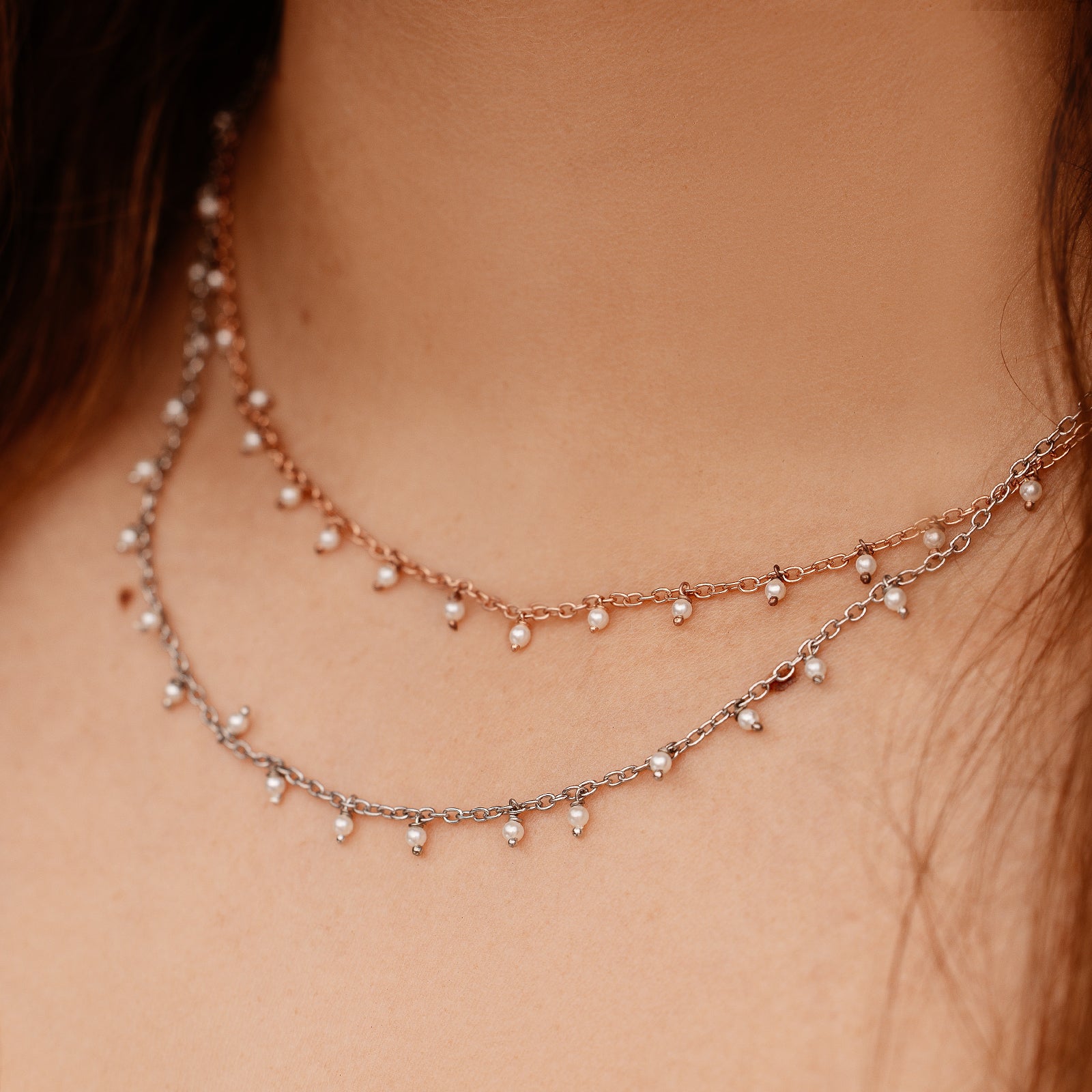 Dainty Freshwater Pearl Choker Necklace– Admirable Jewels