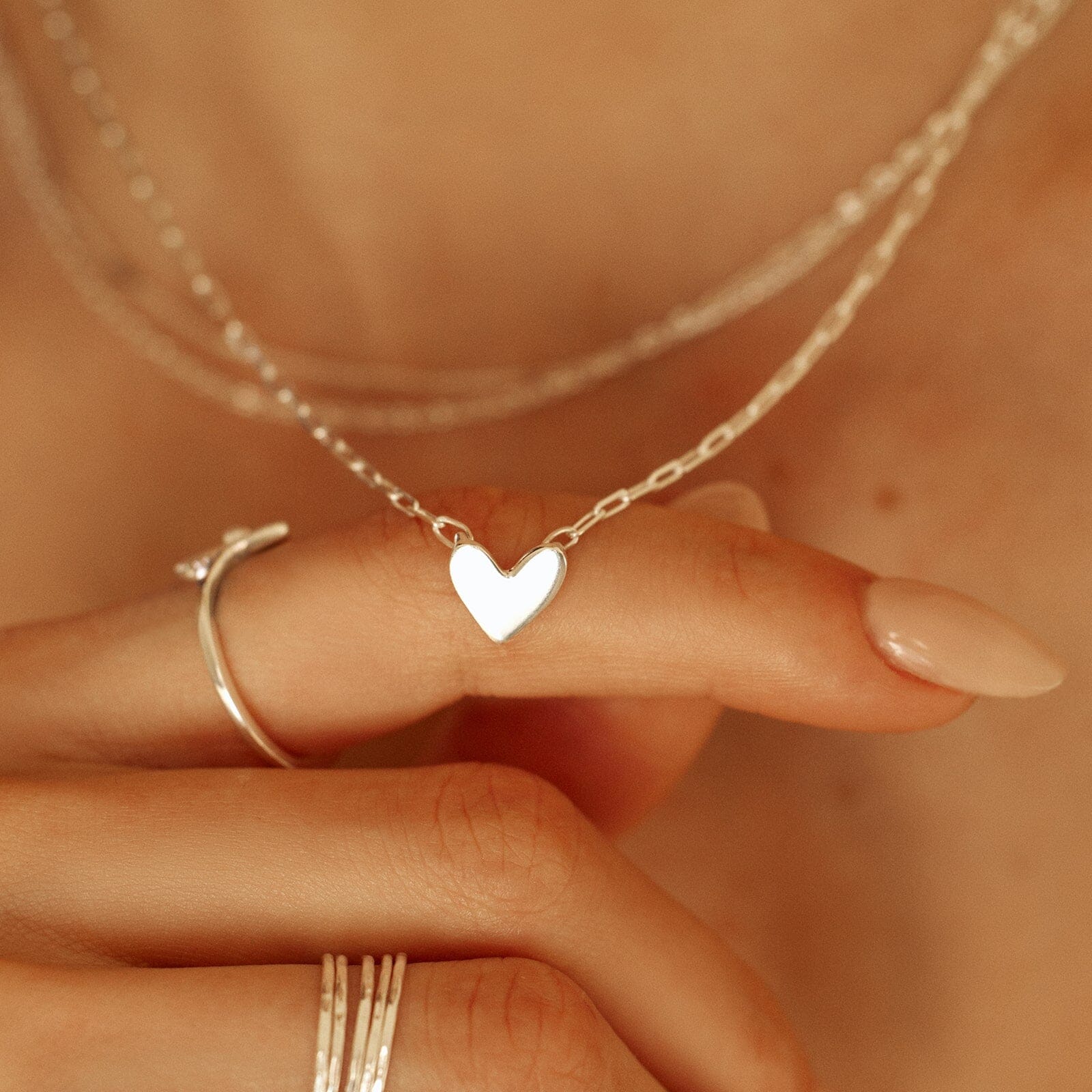 Dainty on sale heart choker