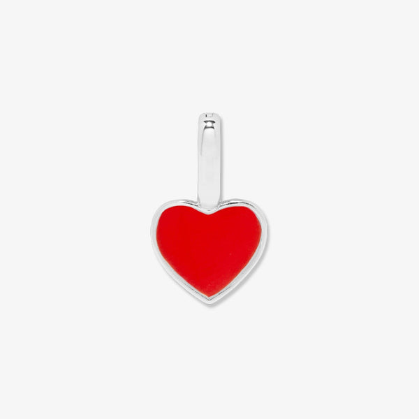 Harper Enamel Heart Charm | Gold Metal | Cute Statement Earrings for Women & Girls | Pierced, Stud, Dangle, Cool | Puravida