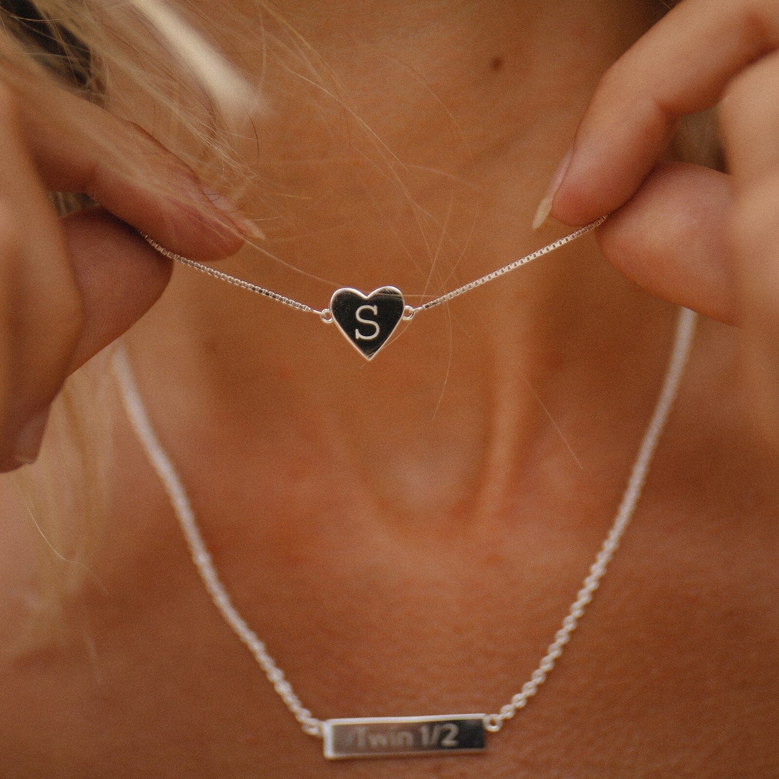 Demi-Fine Engravable Heart Choker