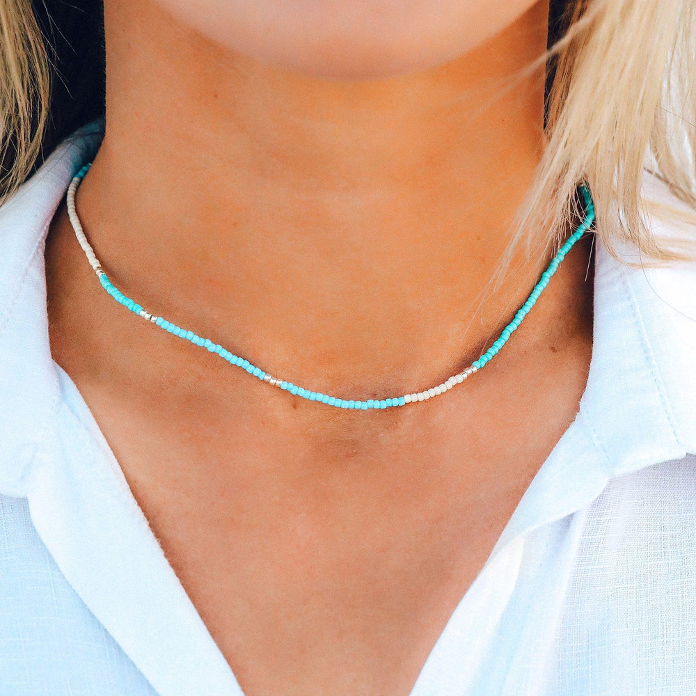 Valentines Day Gifts Blue Necklace Choker Necklaces for Girls Gift