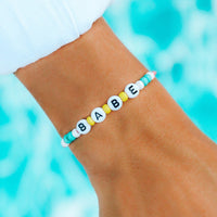 Babe Alphabet Bead Bracelet Gallery Thumbnail