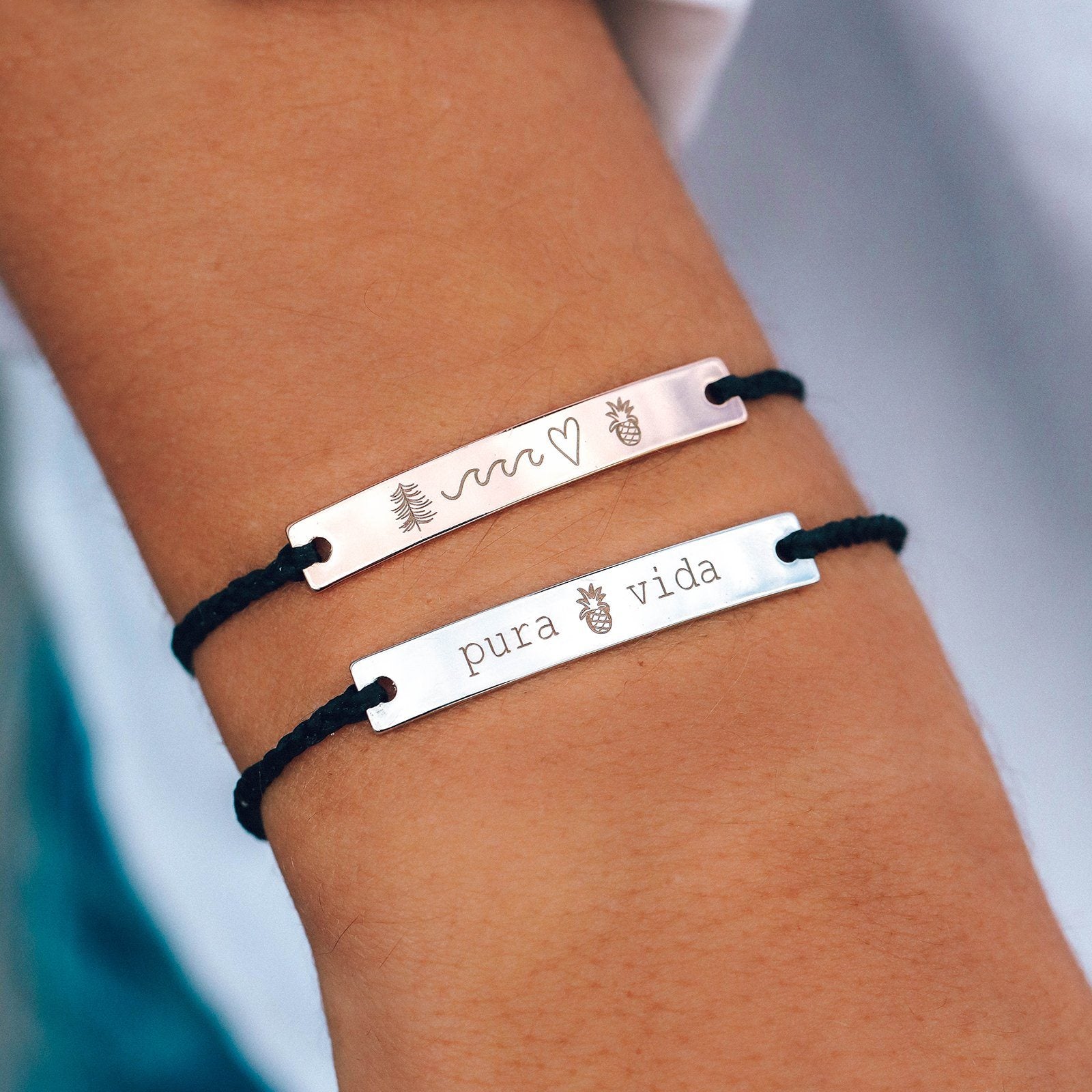 Pura vida shop initial bracelet