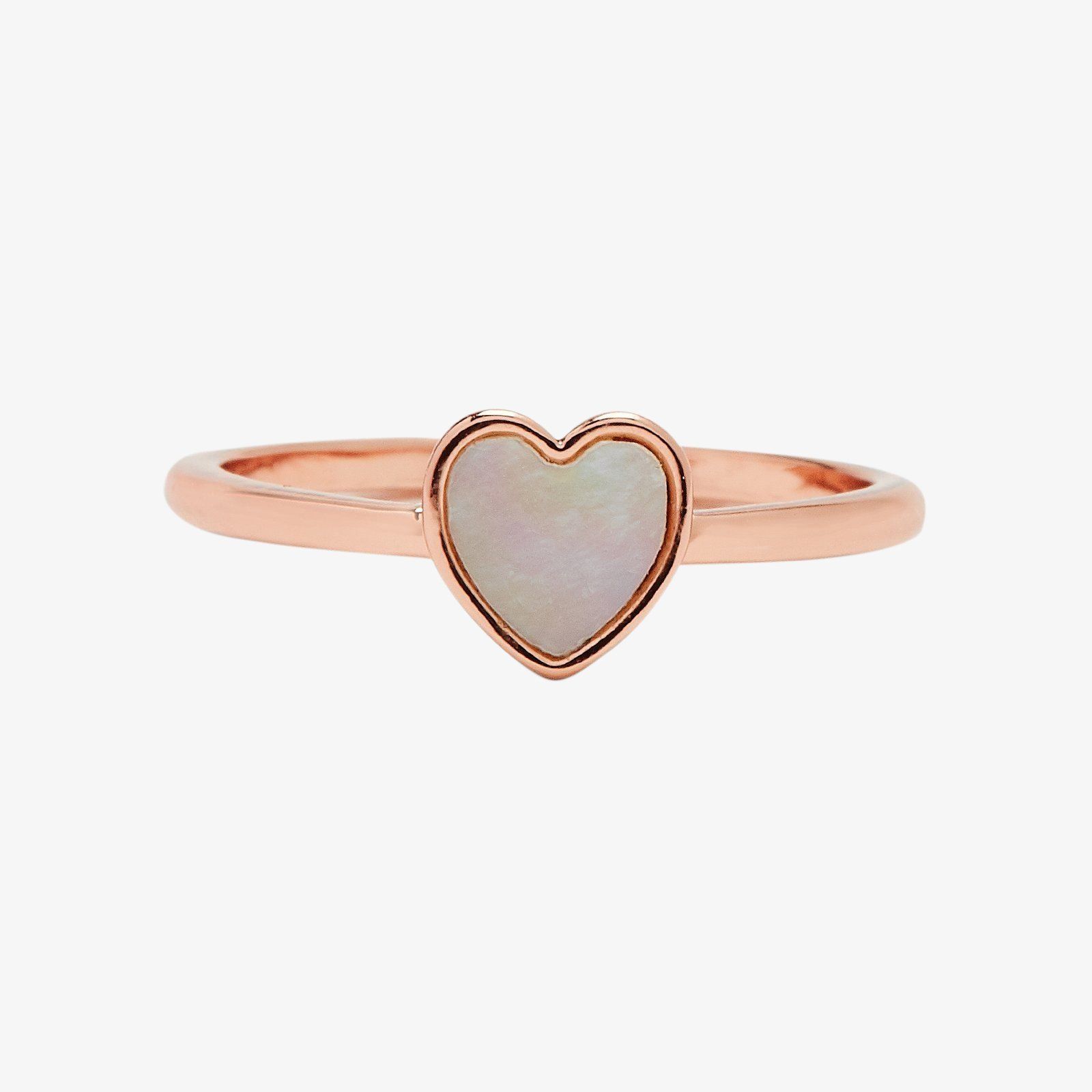 Heart of Pearl Ring - Rose Gold / 6